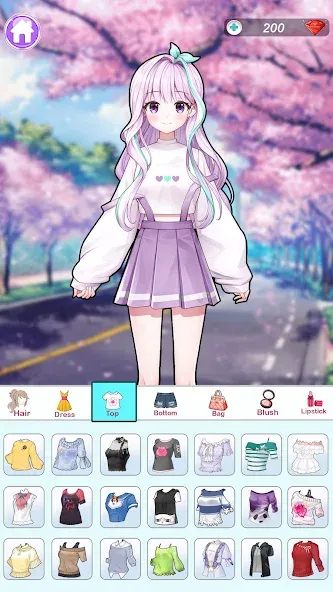 Скачать взлом Anime Dress Up and Makeup Game  [МОД Меню] — стабильная версия apk на Андроид screen 2