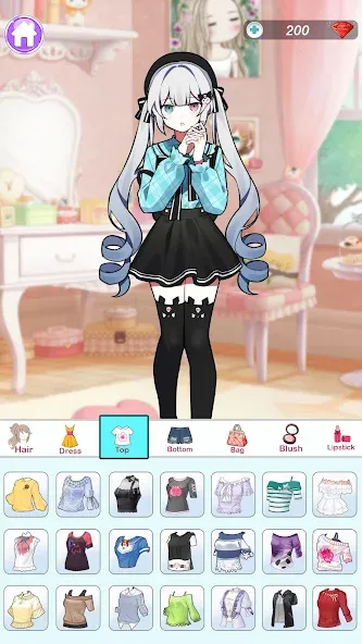 Скачать взлом Anime Dress Up and Makeup Game  [МОД Меню] — стабильная версия apk на Андроид screen 3