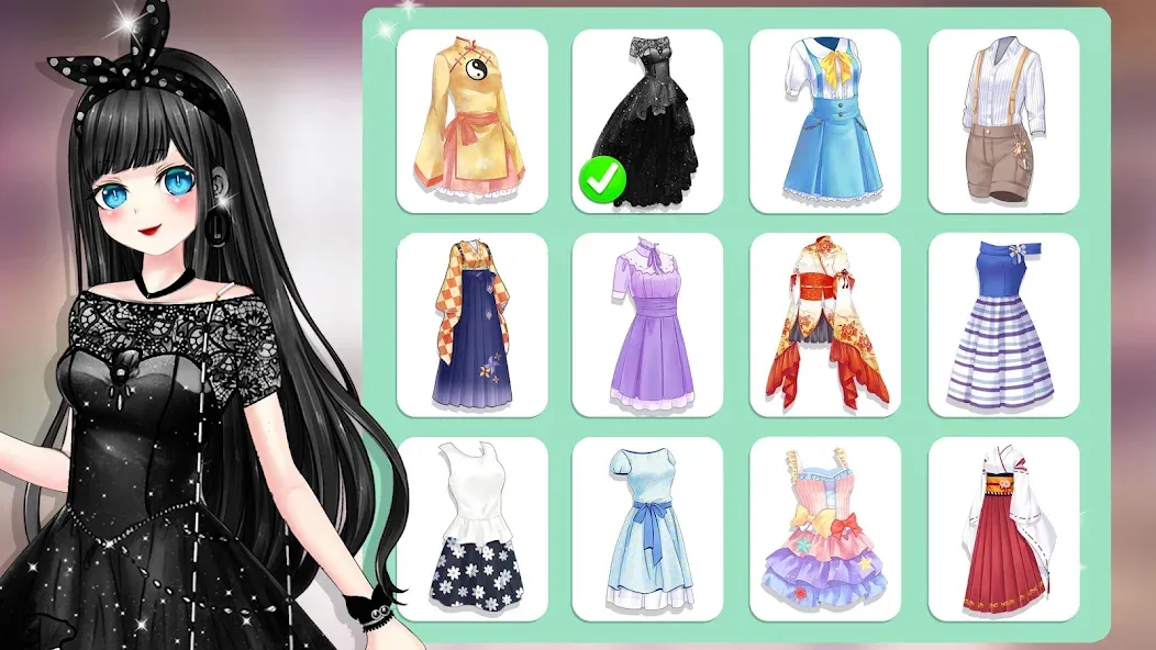 Скачать взлом Anime Dress Up and Makeup Game  [МОД Меню] — стабильная версия apk на Андроид screen 5