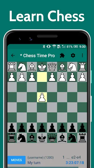 Скачать взломанную Chess Time — Multiplayer Chess (Чесс Тайм)  [МОД Меню] — полная версия apk на Андроид screen 1