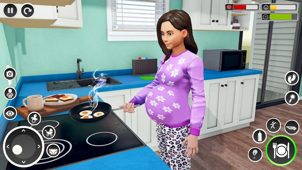 Взлом Pregnant Mom Simulator Games  [МОД Все открыто] — стабильная версия apk на Андроид screen 1