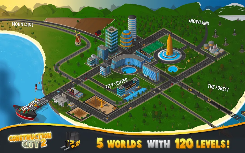 Взлом Construction City 2 (Конструкцион Сити 2)  [МОД Menu] — последняя версия apk на Андроид screen 3