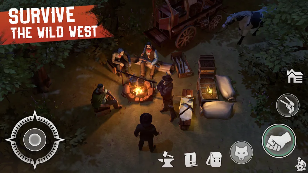 Скачать взломанную Westland Survival: Cowboy Game (Вестланд Сурвайвал)  [МОД Меню] — последняя версия apk на Андроид screen 3