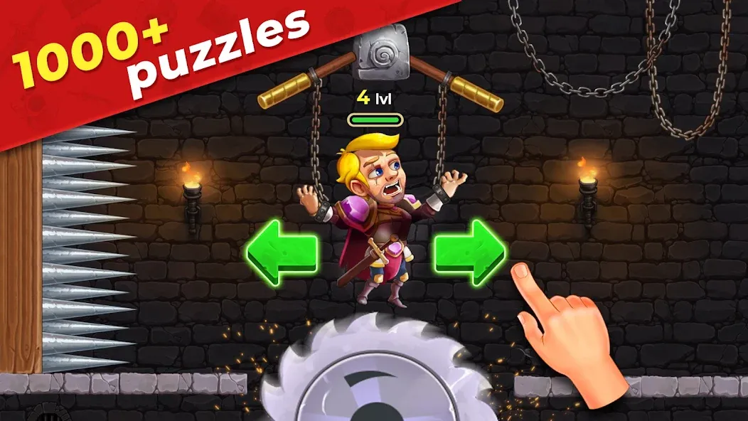 Взломанная Mr. Knight: Pin Puzzles  [МОД Все открыто] — полная версия apk на Андроид screen 1