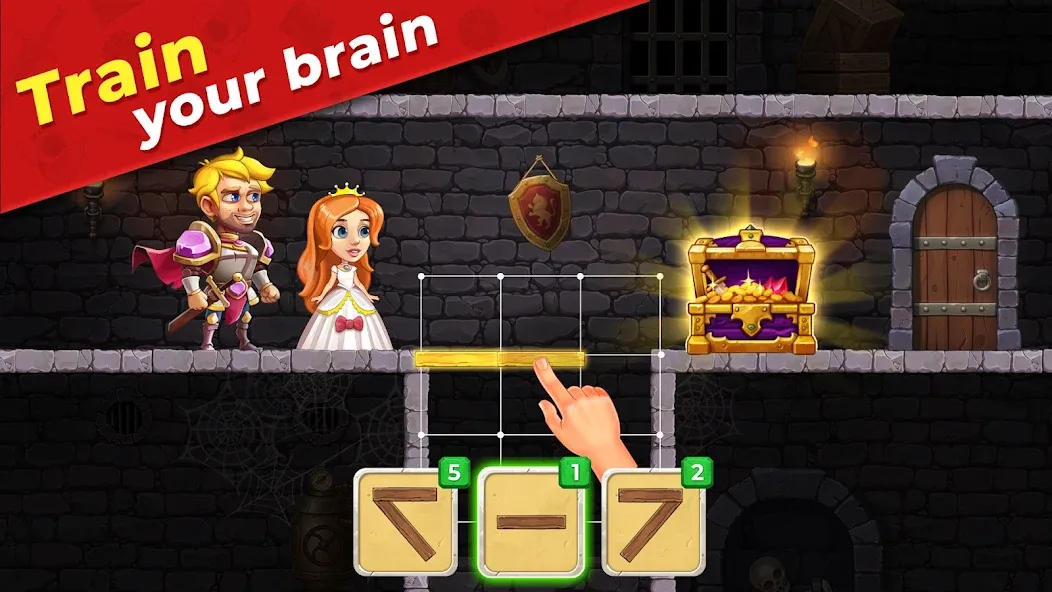 Взломанная Mr. Knight: Pin Puzzles  [МОД Все открыто] — полная версия apk на Андроид screen 2