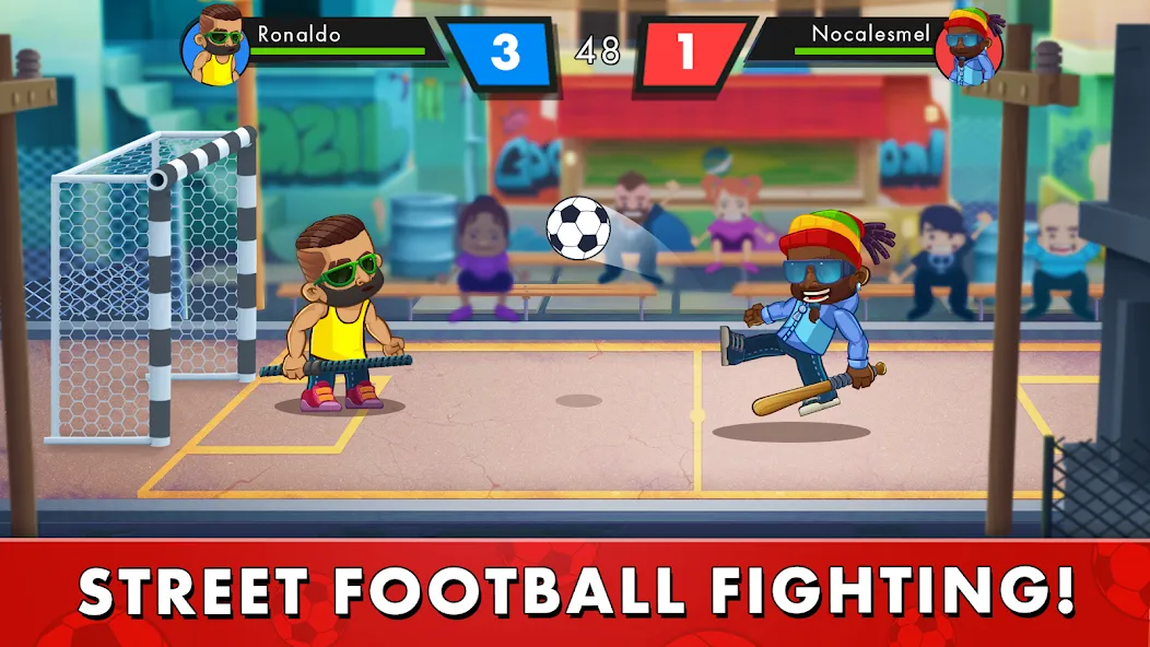 Скачать взлом Street Soccer：Ultimate Fight  [МОД Меню] — последняя версия apk на Андроид screen 1