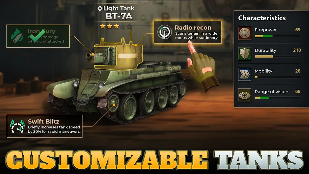 Скачать взломанную Tanks Charge: Online PvP Arena (Танковая атака)  [МОД Unlimited Money] — стабильная версия apk на Андроид screen 5