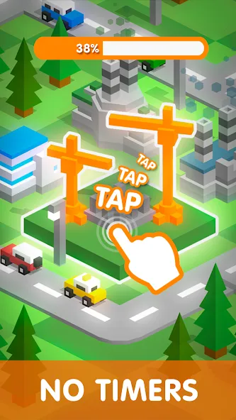 Взлом Tap Tap: Idle City Builder Sim  [МОД Unlocked] — последняя версия apk на Андроид screen 2