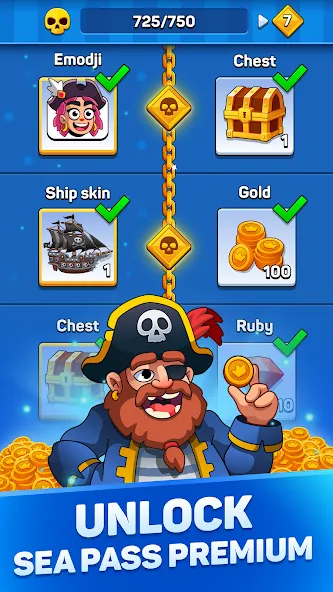 Скачать взломанную Pirates & Puzzles：Ship Battles  [МОД Unlocked] — стабильная версия apk на Андроид screen 5