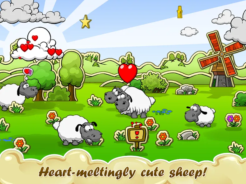 Скачать взломанную Clouds & Sheep  [МОД Unlimited Money] — стабильная версия apk на Андроид screen 1