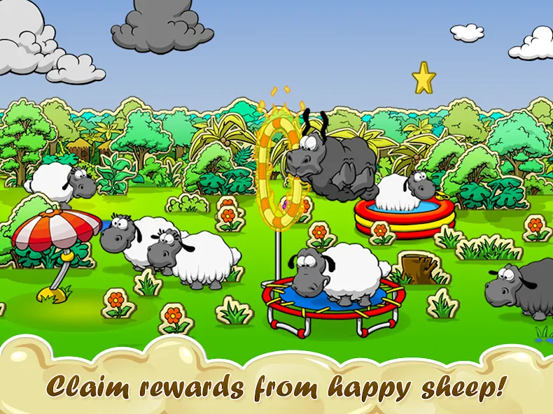 Скачать взломанную Clouds & Sheep  [МОД Unlimited Money] — стабильная версия apk на Андроид screen 2