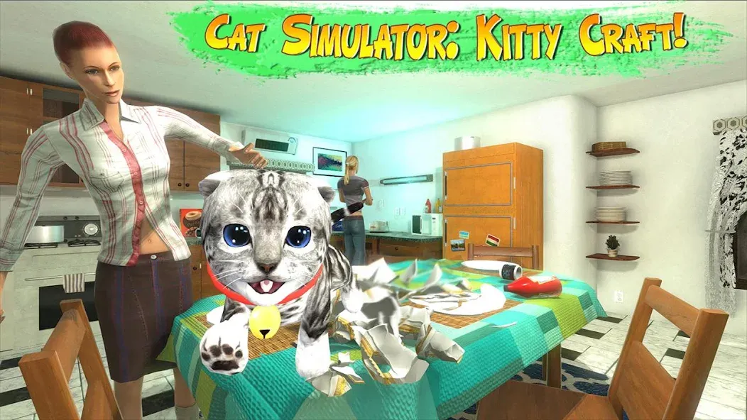 Скачать взлом Cat Simulator : Kitty Craft (Симулятор кота)  [МОД Unlocked] — полная версия apk на Андроид screen 1