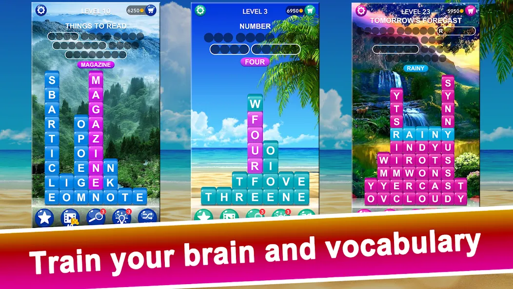 Взлом Word Tiles :Hidden Word Search  [МОД Много денег] — стабильная версия apk на Андроид screen 4