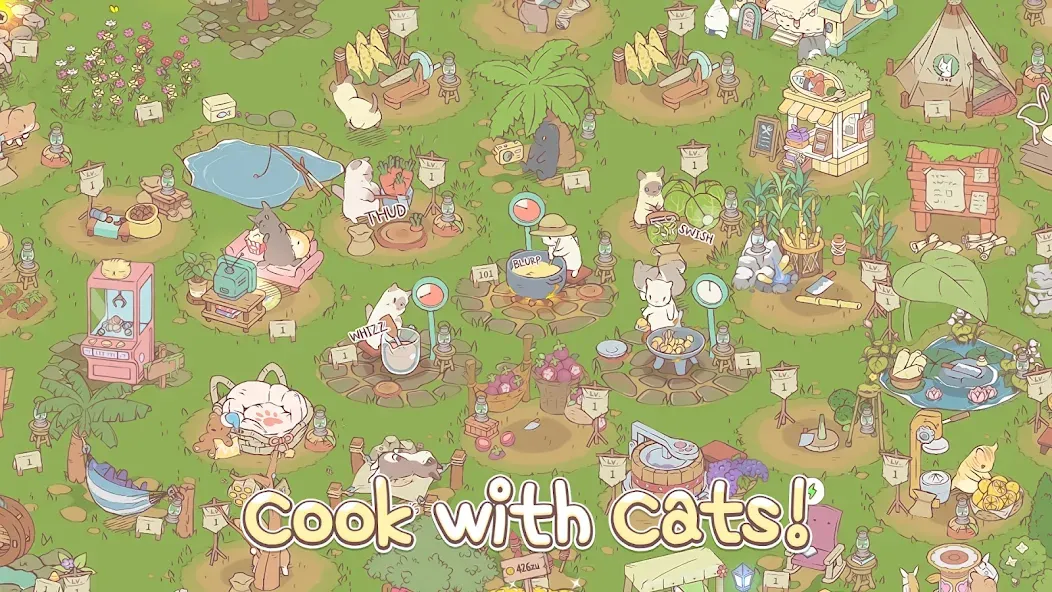 Скачать взлом Cats & Soup — Cute Cat Game  [МОД Unlocked] — стабильная версия apk на Андроид screen 2