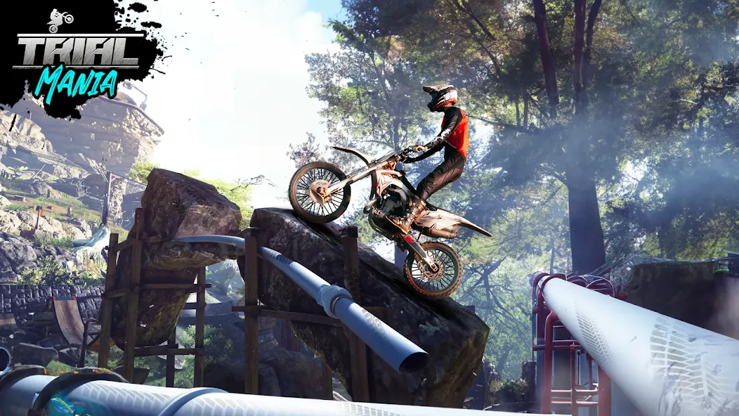 Взломанная Trial Mania: Dirt Bike Games (Трайал Мания)  [МОД Меню] — стабильная версия apk на Андроид screen 5