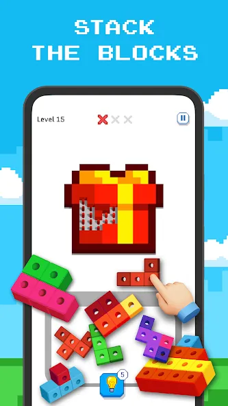 Скачать взлом Blockin' Color — Block Puzzle  [МОД Бесконечные монеты] — стабильная версия apk на Андроид screen 1