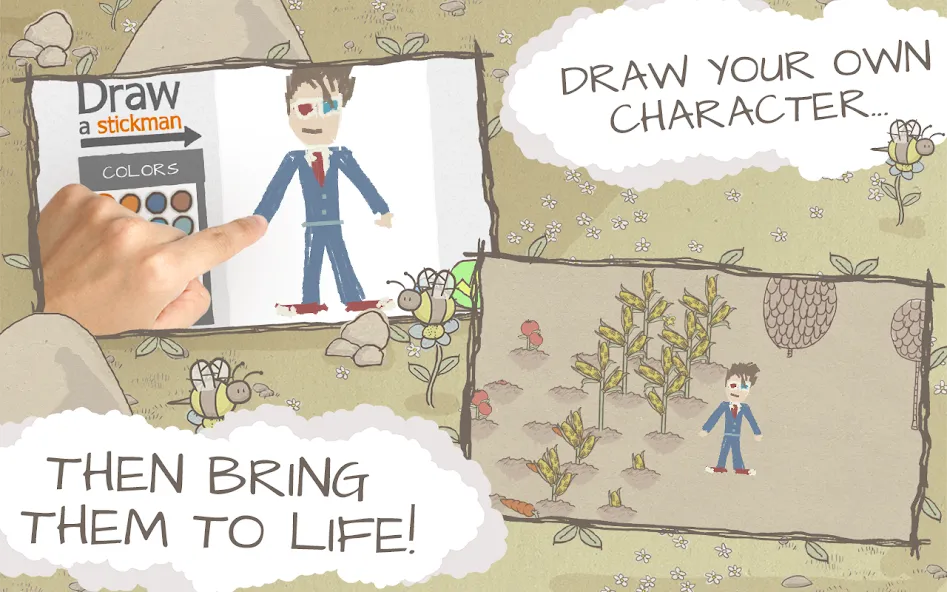 Скачать взломанную Draw a Stickman: EPIC Free (Нарисуй палочного человечка)  [МОД Меню] — стабильная версия apk на Андроид screen 2