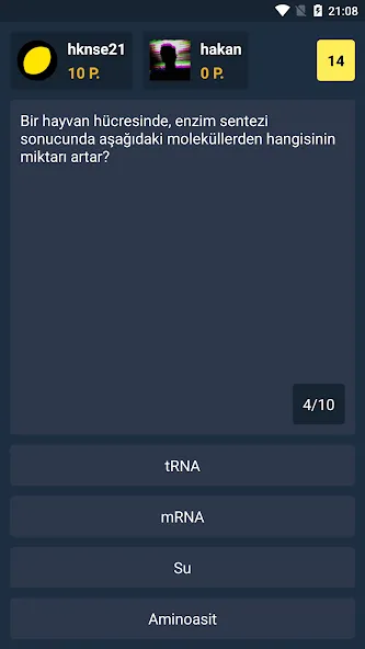 Взлом Biyoloji Quiz — PvP Online (Биология Квиз)  [МОД Бесконечные монеты] — последняя версия apk на Андроид screen 2