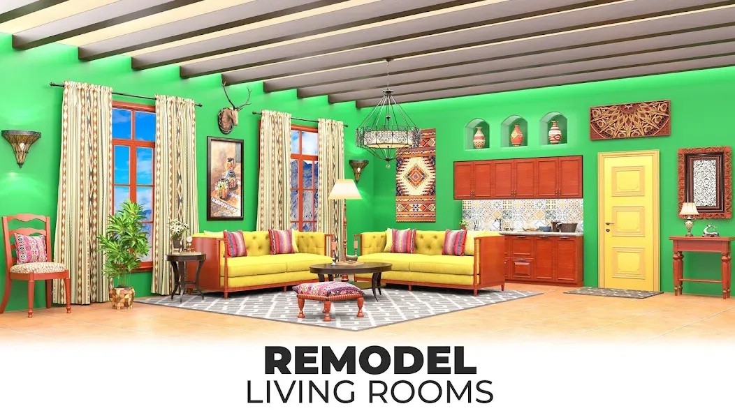 Взлом My Home Makeover: House Design  [МОД Все открыто] — полная версия apk на Андроид screen 3