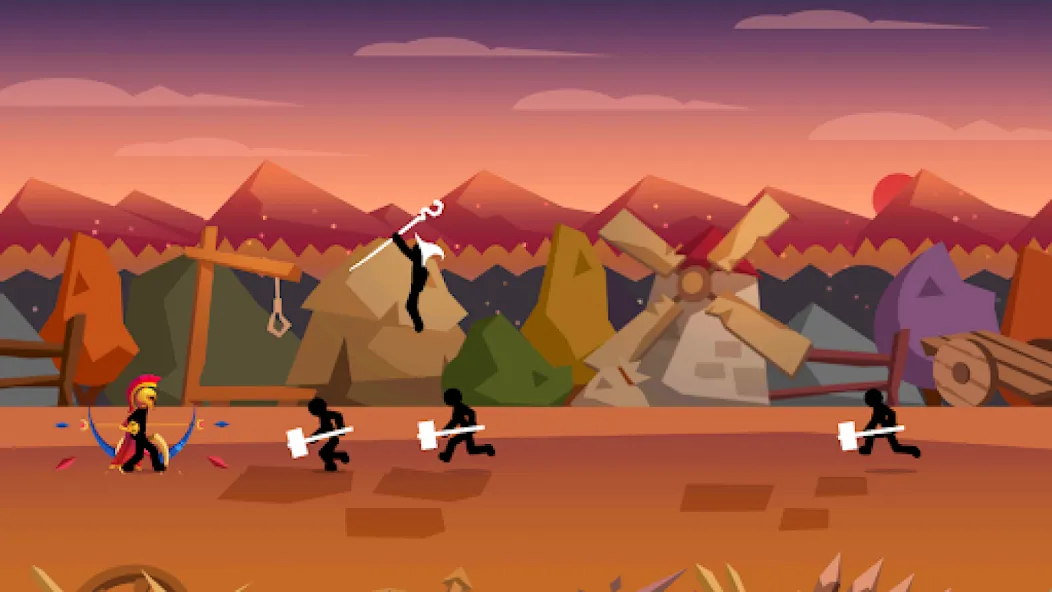 Взломанная Stick Fight: Shadow Archer (Стк Файт)  [МОД Mega Pack] — стабильная версия apk на Андроид screen 1