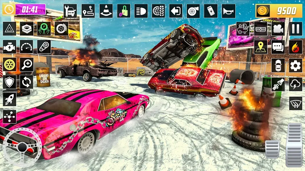 Скачать взлом X Demolition Derby : Car Games  [МОД Mega Pack] — полная версия apk на Андроид screen 4