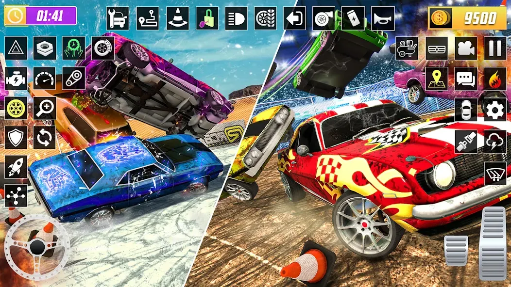 Скачать взлом X Demolition Derby : Car Games  [МОД Mega Pack] — полная версия apk на Андроид screen 5