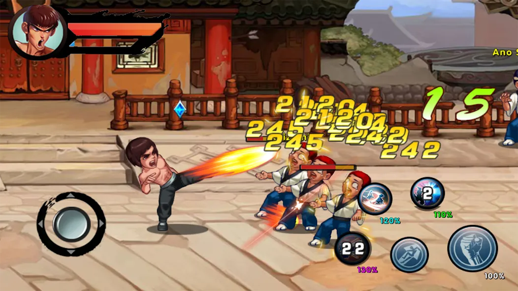 Скачать взлом Kung Fu Attack: Final Fight (Кунгфу Атака)  [МОД Много денег] — полная версия apk на Андроид screen 1