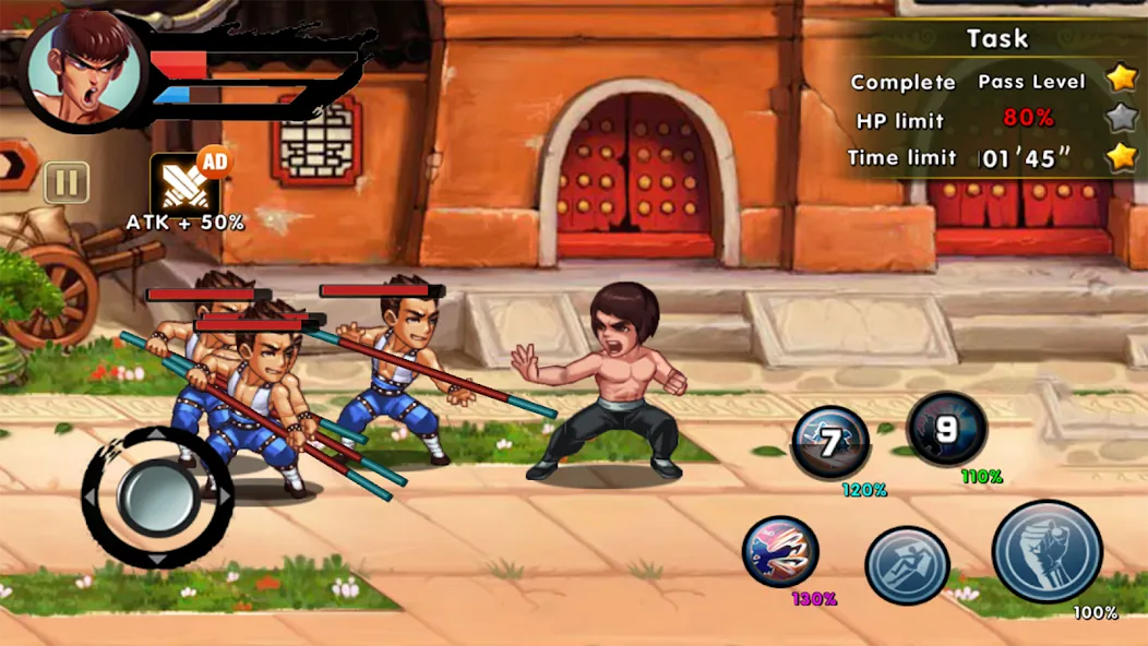 Скачать взлом Kung Fu Attack: Final Fight (Кунгфу Атака)  [МОД Много денег] — полная версия apk на Андроид screen 2