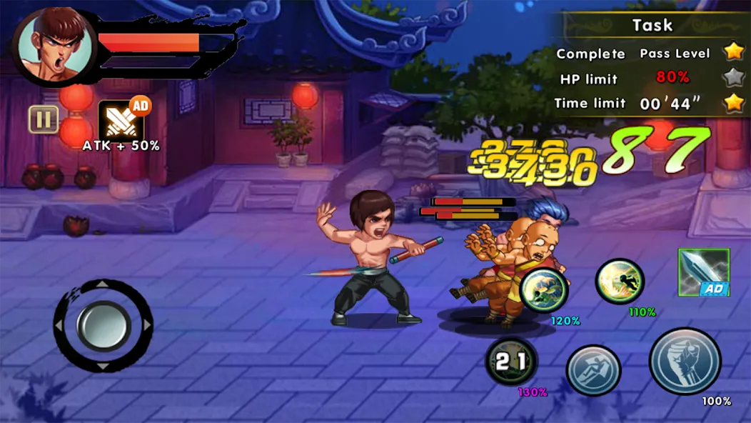 Скачать взлом Kung Fu Attack: Final Fight (Кунгфу Атака)  [МОД Много денег] — полная версия apk на Андроид screen 3