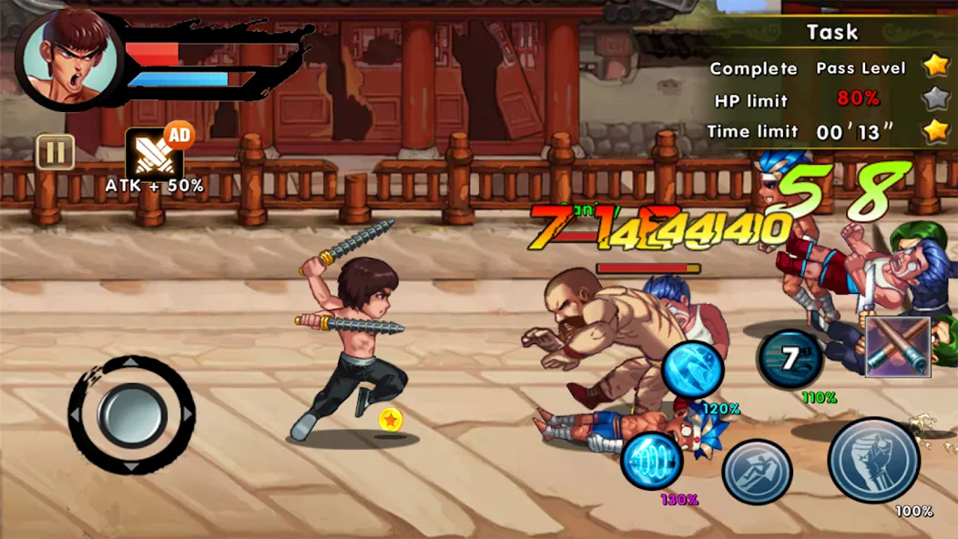 Скачать взлом Kung Fu Attack: Final Fight (Кунгфу Атака)  [МОД Много денег] — полная версия apk на Андроид screen 4