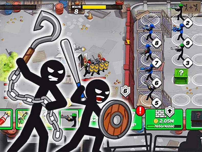 Скачать взлом Stickman Defenders: Stick War  [МОД Unlimited Money] — стабильная версия apk на Андроид screen 3