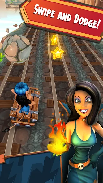 Скачать взлом Hugo Troll Race 2: Rail Rush (Хуго Тролл Гонка 2)  [МОД Бесконечные монеты] — полная версия apk на Андроид screen 2