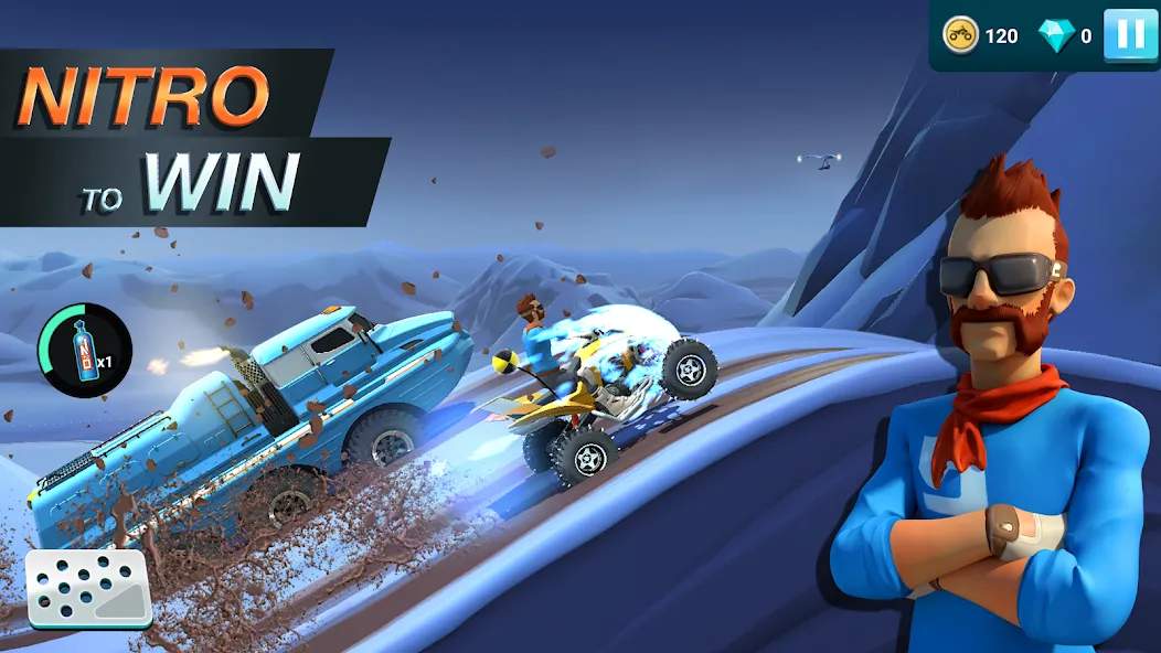 Взлом MMX Hill Dash 2 – Offroad Truc (ММХ Хилл Даш 2)  [МОД Mega Pack] — последняя версия apk на Андроид screen 3