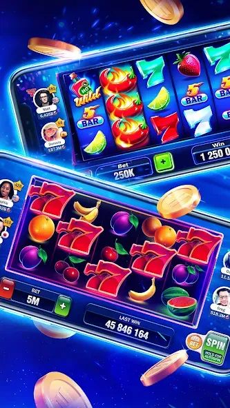 Скачать взломанную Huuuge Casino Slots Vegas 777 (Хьюдж Казино Слотс Вегас 777)  [МОД Бесконечные монеты] — последняя версия apk на Андроид screen 4