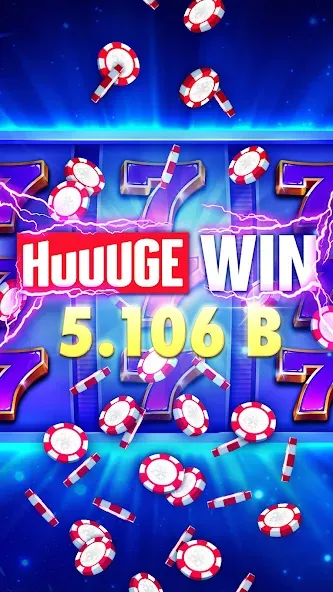 Скачать взломанную Huuuge Casino Slots Vegas 777 (Хьюдж Казино Слотс Вегас 777)  [МОД Бесконечные монеты] — последняя версия apk на Андроид screen 5