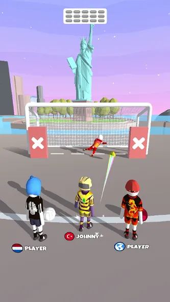 Взломанная Goal Party — Soccer Freekick (Гоал Парти)  [МОД Все открыто] — полная версия apk на Андроид screen 2