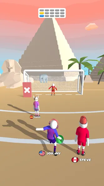 Взломанная Goal Party — Soccer Freekick (Гоал Парти)  [МОД Все открыто] — полная версия apk на Андроид screen 3