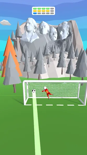 Взломанная Goal Party — Soccer Freekick (Гоал Парти)  [МОД Все открыто] — полная версия apk на Андроид screen 5