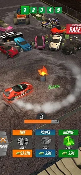 Скачать взлом Drift 2 Drag (Дрифт 2 Дрэг)  [МОД Много денег] — полная версия apk на Андроид screen 2