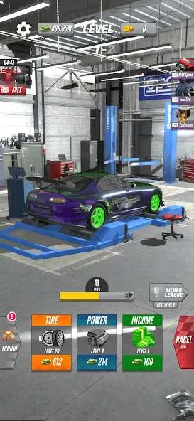 Взломанная Dyno 2 Race — Car Tuning (Дино 2 Гонка)  [МОД Menu] — последняя версия apk на Андроид screen 2