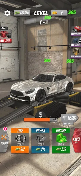 Взломанная Dyno 2 Race — Car Tuning (Дино 2 Гонка)  [МОД Menu] — последняя версия apk на Андроид screen 3