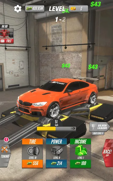 Взломанная Dyno 2 Race — Car Tuning (Дино 2 Гонка)  [МОД Menu] — последняя версия apk на Андроид screen 5