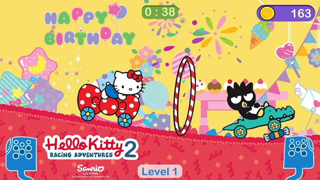 Скачать взломанную Hello Kitty games — car game  [МОД Бесконечные монеты] — стабильная версия apk на Андроид screen 1