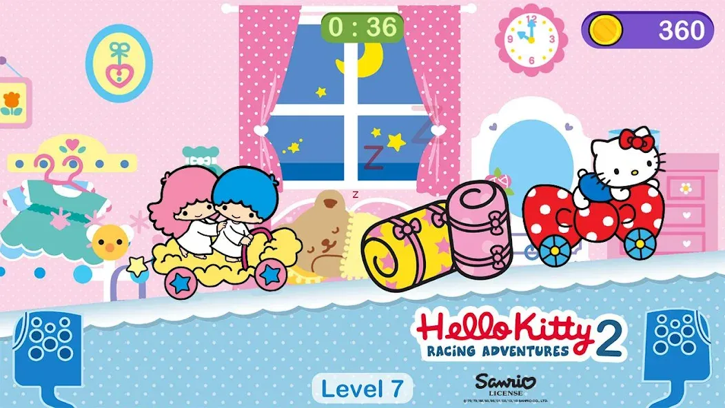 Скачать взломанную Hello Kitty games — car game  [МОД Бесконечные монеты] — стабильная версия apk на Андроид screen 4