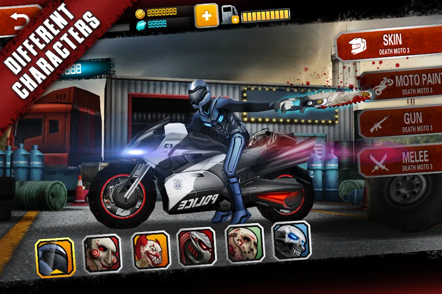 Взлом Death Moto 3 : Fighting  Rider (дет мото 3)  [МОД Mega Pack] — стабильная версия apk на Андроид screen 1