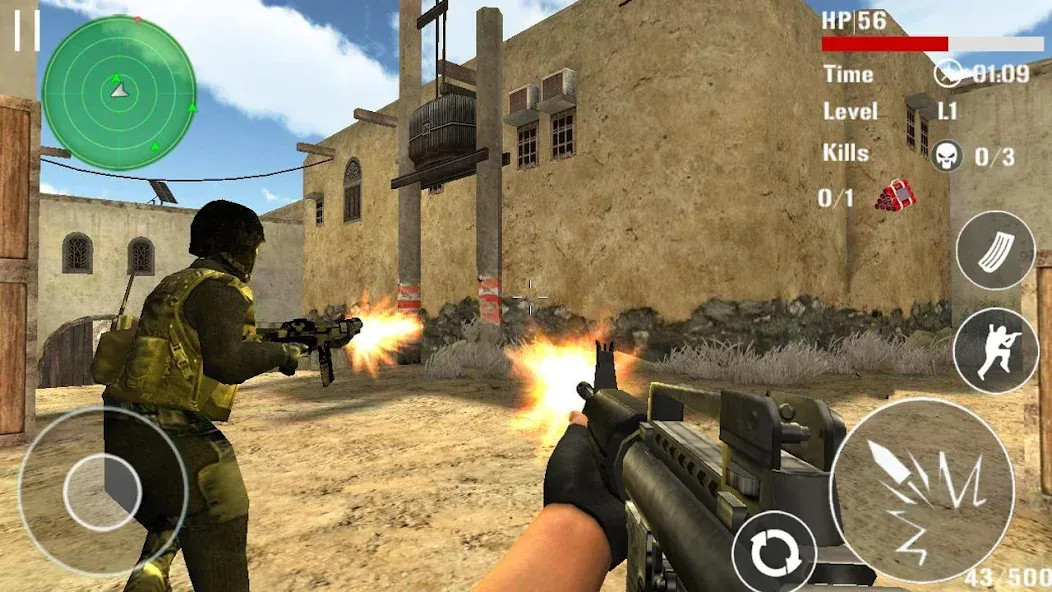 Скачать взлом Gun Strike Shoot 3D  [МОД Unlimited Money] — последняя версия apk на Андроид screen 1