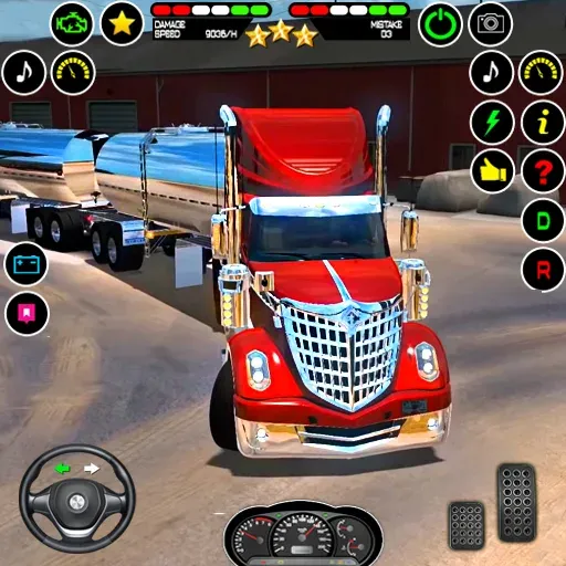 Скачать взломанную US Truck Driving Cargo Game 3D (Американский грузовик водителя)  [МОД Все открыто] — полная версия apk на Андроид screen 1