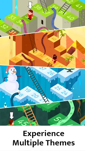 Скачать взломанную Snakes and Ladders Board Games  [МОД Menu] — полная версия apk на Андроид screen 2