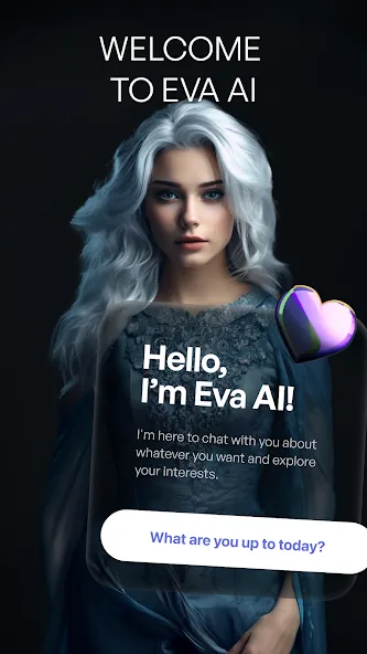 Взломанная EVA Character AI & AI Friend (ИВА АИ)  [МОД Бесконечные монеты] — последняя версия apk на Андроид screen 1