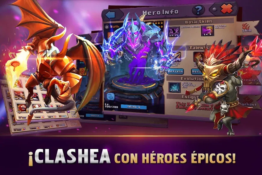 Скачать взломанную Clash of Lords 2: Español (Клэш оф Лордс 2)  [МОД Бесконечные деньги] — последняя версия apk на Андроид screen 2